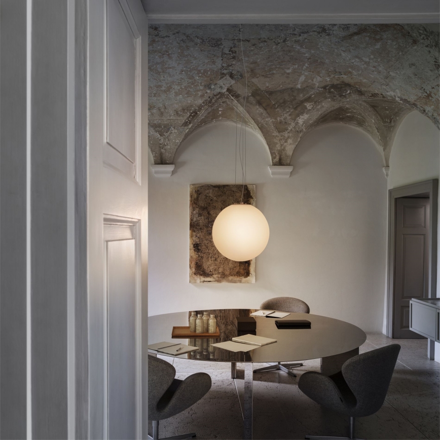 Ideal Lux - Hängeleuchte an Kabel MAPA 1xE27/42W/230V Ø 40 cm weiß