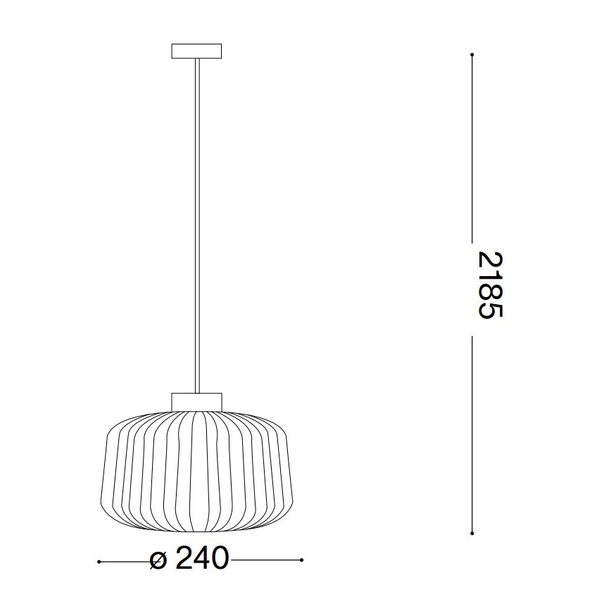 Ideal Lux - Hängeleuchte an Schnur MINT 1xE27/60W/230V d 24 cm grün