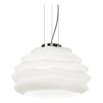 Ideal Lux - Hängeleuchte KARMA 1xE27/60W/230V d 39 cm weiß
