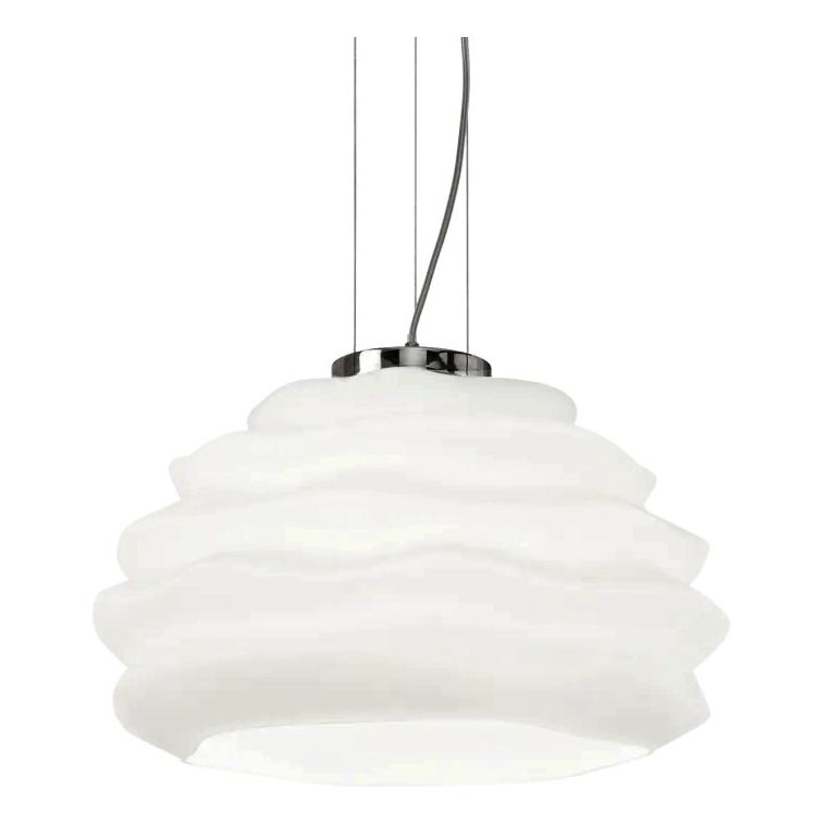 Ideal Lux - Hängeleuchte KARMA 1xE27/60W/230V d 39 cm weiß