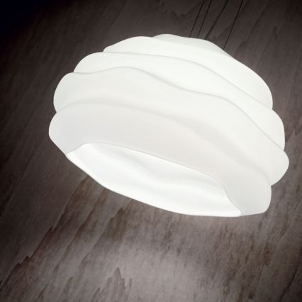 Ideal Lux - Hängeleuchte KARMA 1xE27/60W/230V d 39 cm weiß