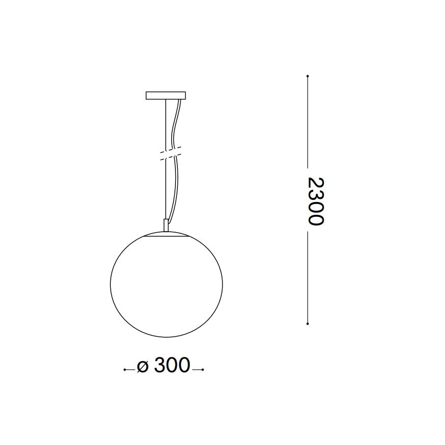 Ideal Lux - Hängeleuchte MAPA 1xE27/42W/230V d 30 cm golden/rauchig
