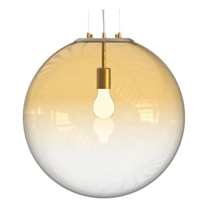Ideal Lux - Hängeleuchte MAPA 1xE27/42W/230V d 50 cm golden/rauchig