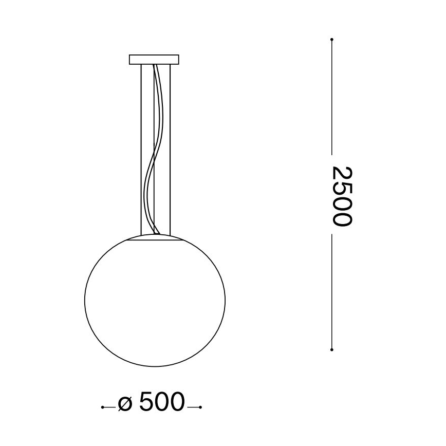 Ideal Lux - Hängeleuchte MAPA 1xE27/42W/230V d 50 cm grau/rauchig