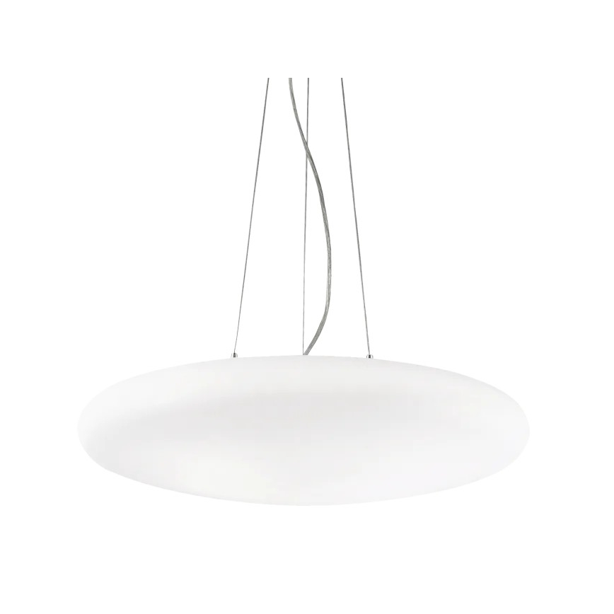 Ideal Lux - Hängeleuchte mit Kabelabhängung SMARTIES 5xE27/42W/230V Ø 60 cm, weiß