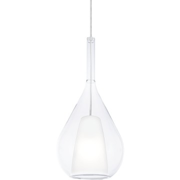 Ideal Lux - Hängeleuchte mit Kabelaufhängung KALIQUE 1xE27/42W/230V Ø 18 cm transparent