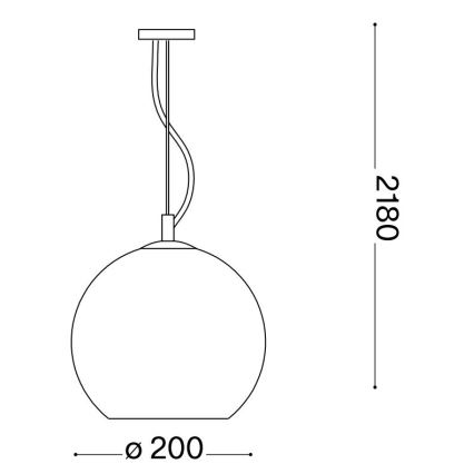 Ideal Lux - Hängeleuchte NEMO 1xE27/42W/230V d 20 cm beige