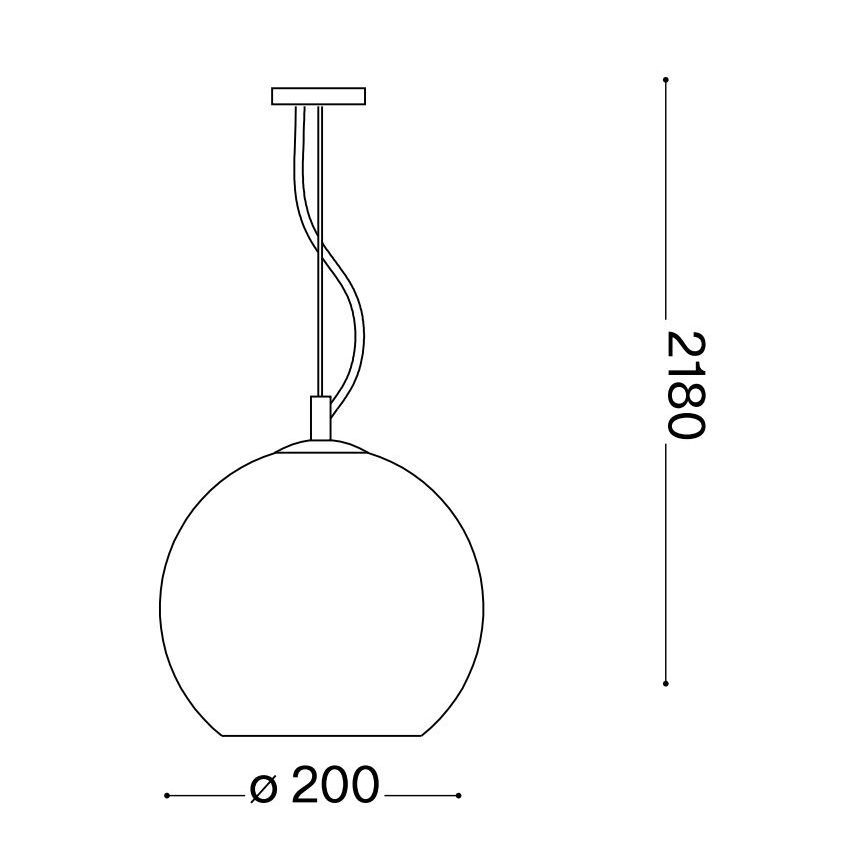 Ideal Lux - Hängeleuchte NEMO 1xE27/42W/230V d 20 cm beige