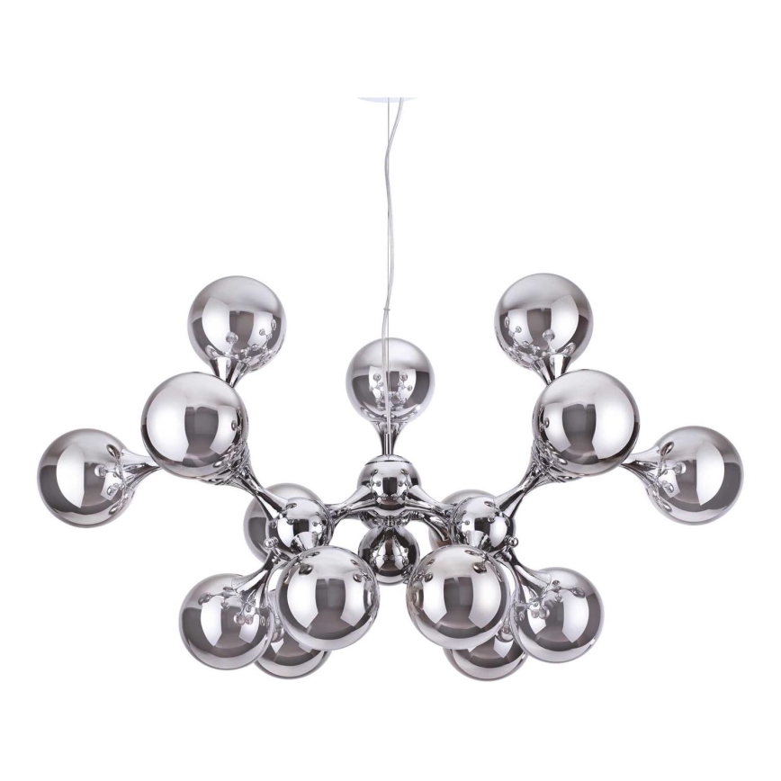 Ideal Lux - Hängeleuchte NODI 15xE14/28W/230V glänzendes Chrom