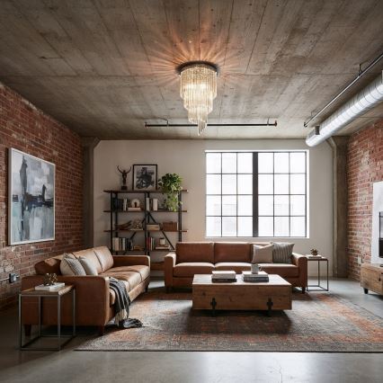 Ideal Lux - Kristall-Anbaukronleuchter CARLTON 8xE14/40W/230V d 40 cm glänzendes Chrom