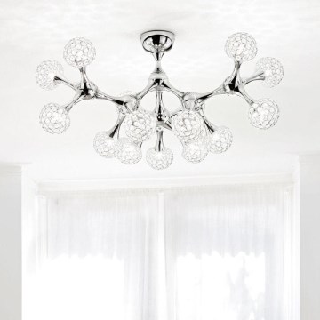 Ideal Lux - Kristall-Anbauleuchte NODI 15xG9/40W/230V glänzendes Chrom