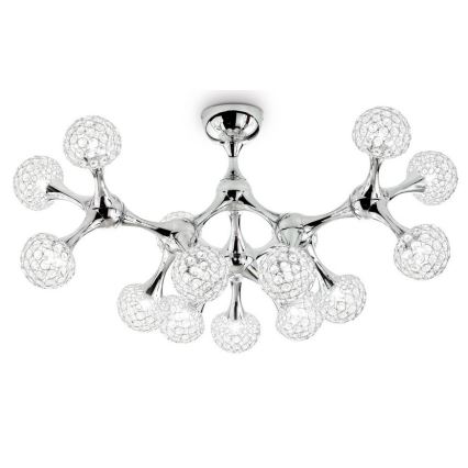 Ideal Lux - Kristall-Anbauleuchte NODI 15xG9/40W/230V glänzendes Chrom