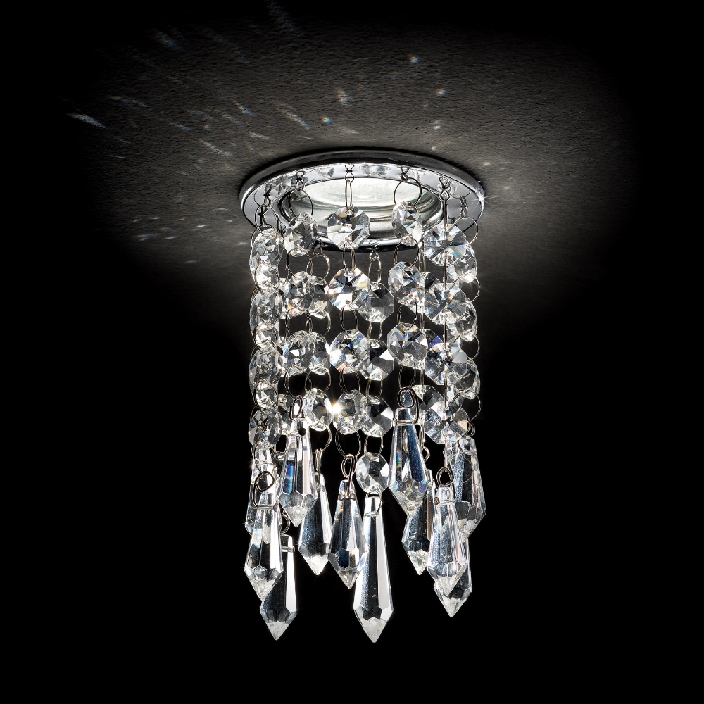 Ideal Lux - Kristall-Deckeneinbauleuchte 1xGU10/50W/230V chrom