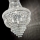 Ideal Lux - Kristall-Kronleuchter an Kette DUBAI 10xE14/28W/230V d 52 cm glänzendes Chrom