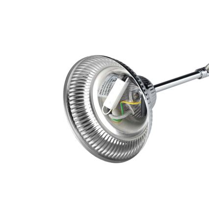 Ideal Lux - Kristall-Kronleuchter an Kette DUBAI 24xE14/28W/230V d 80 cm glänzendes Chrom