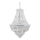Ideal Lux - Kristall-Kronleuchter an Kette DUBAI 24xE14/28W/230V d 80 cm glänzendes Chrom