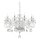 Ideal Lux - Kristall-Kronleuchter an Kette NEGRESCO 8xE14/28W/230V d 73,5 cm klar