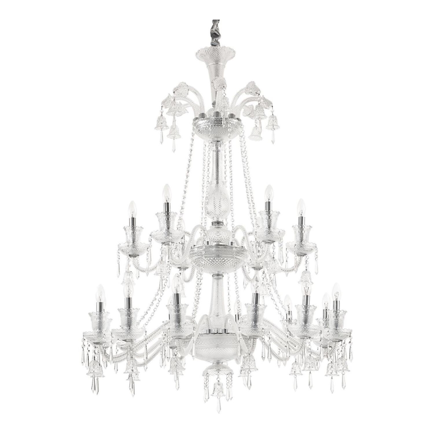 Ideal Lux - Kristall-Kronleuchter an Kette REDENTORE 18xE14/40W/230V d 102 cm klar