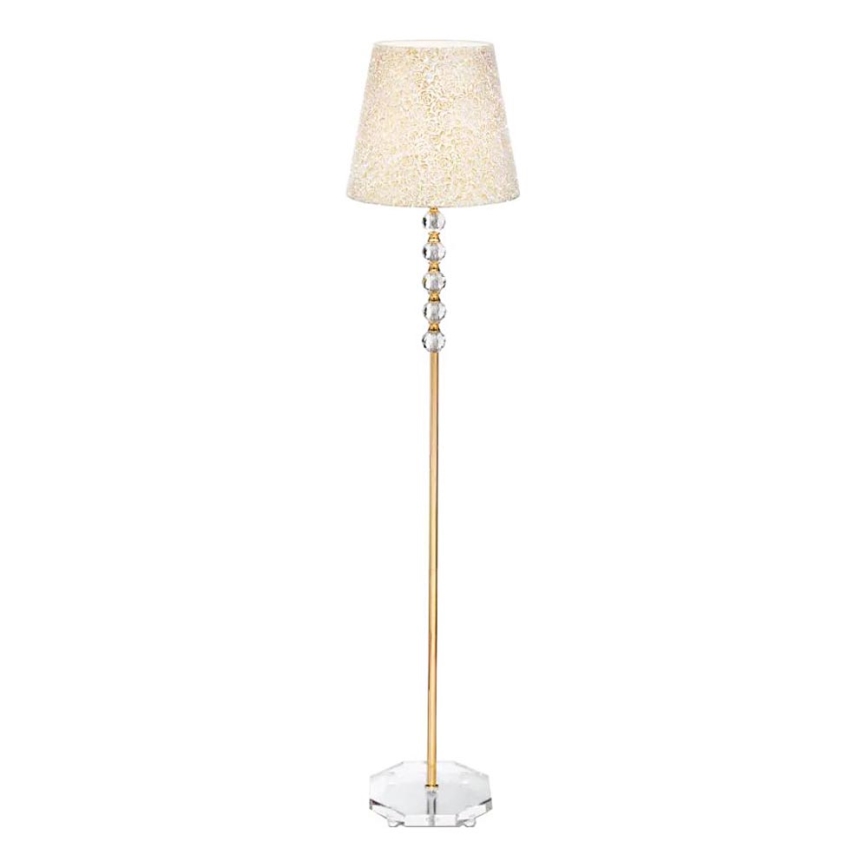 Ideal Lux - Kristall-Stehleuchte QUEEN 1xE27/60W/230V golden