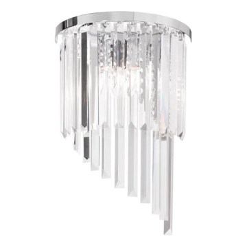 Ideal Lux - Kristall-Wandleuchte CARLTON 3xE14/40W/230V glänzendes Chrom
