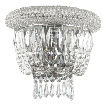 Ideal Lux - Kristall-Wandleuchte DUBAI 2xE14/28W/230V glänzendes Chrom