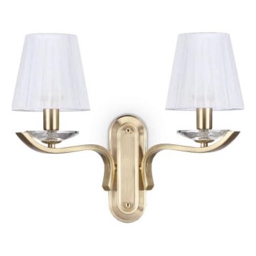 Ideal Lux - Kristall-Wandleuchte PEGASO 2xE14/28W/230V golden