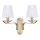 Ideal Lux - Kristall-Wandleuchte PEGASO 2xE14/28W/230V golden
