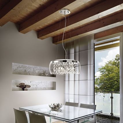 Ideal Lux – Kronleuchter AUDI 8×G9/40W/230V