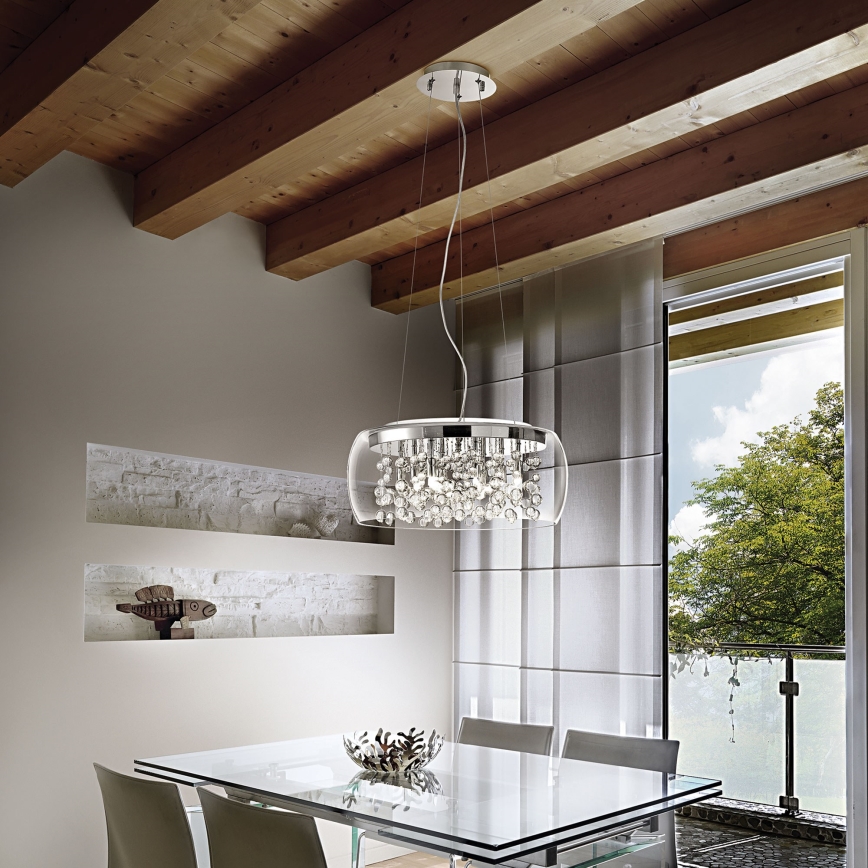 Ideal Lux – Kronleuchter AUDI 8×G9/40W/230V