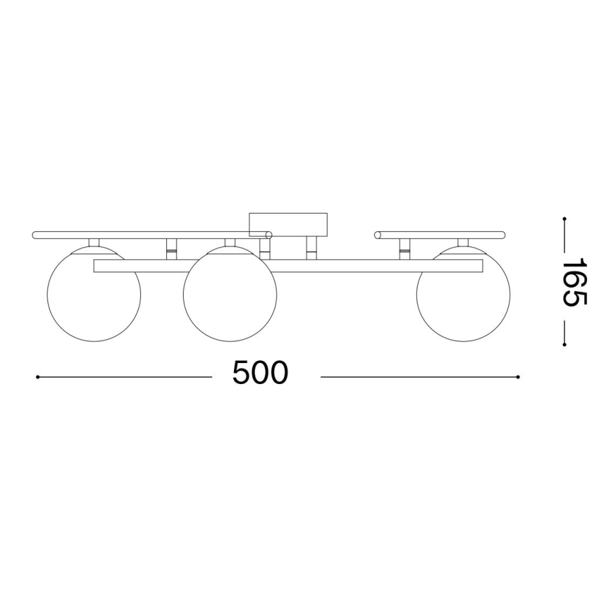 Ideal Lux - LED-Anbauleuchte ATLAS 3xG9/3W/230V golden