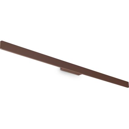 Ideal Lux - LINEA LED Außenwandleuchte, 23 W, 230 V, CRI 90, 144 cm, IP54, Braun