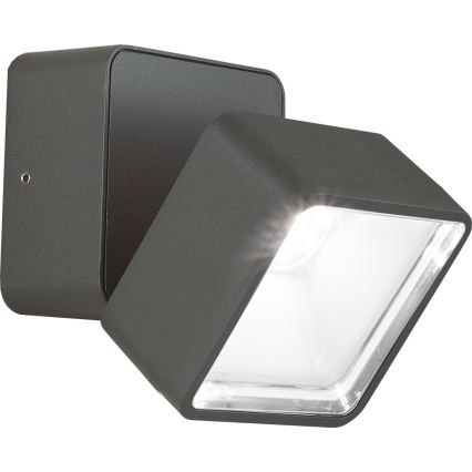 Ideal Lux - LED Außenwandleuchte OMEGA LED/7W/230V CRI 90 IP54 Anthrazit