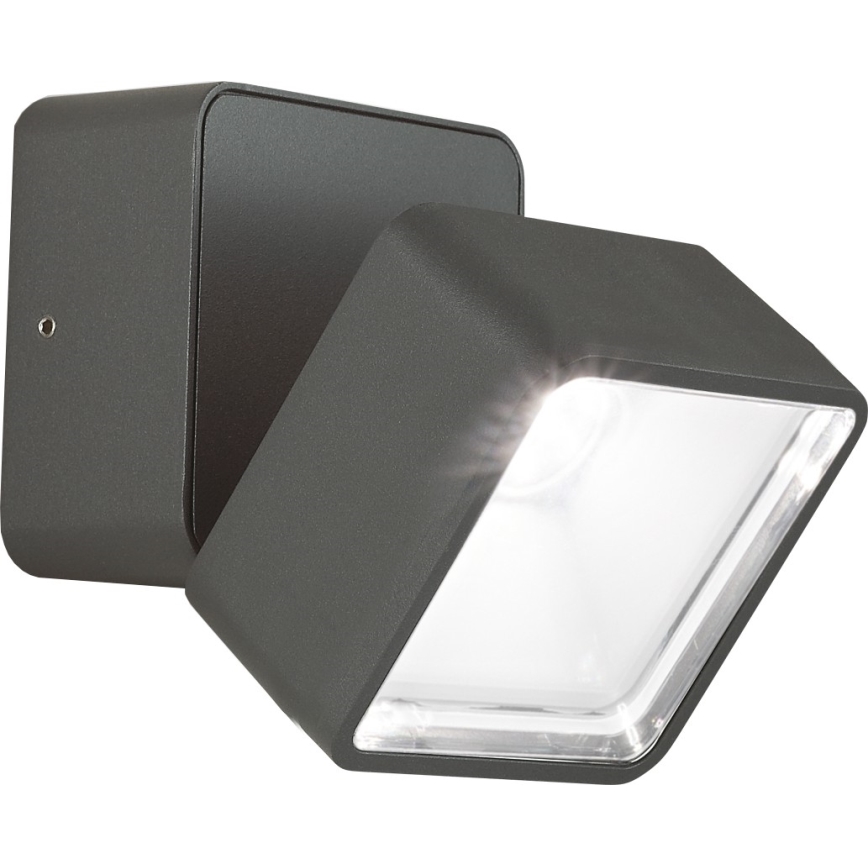 Ideal Lux - LED Außenwandleuchte OMEGA LED/7W/230V CRI 90 IP54 Anthrazit