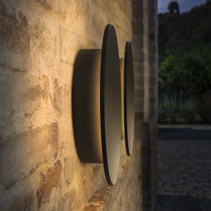 Ideal Lux - LED Außenwandleuchte PUNTO LED/9W/230V CRI 90 Ø 18 cm IP54 schwarz