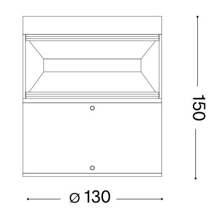 Ideal Lux - LED-Außenleuchte BOEING LED/14W/230V 15 cm CRI 90 IP65 braun