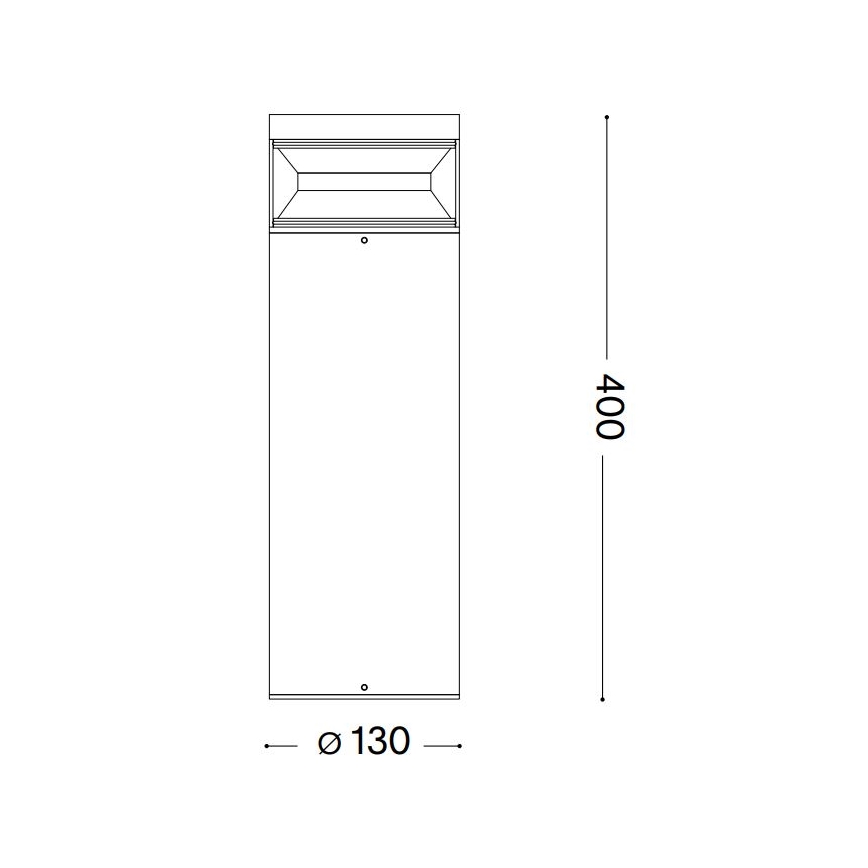 Ideal Lux - LED-Außenleuchte BOEING LED/14W/230V 40 cm CRI 90 IP65 schwarz