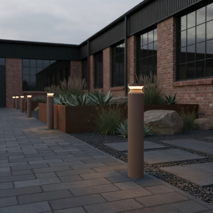 Ideal Lux - LED-Außenleuchte BOEING LED/14W/230V d 70 cm CRI 90 IP65 braun