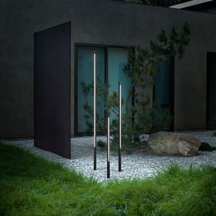 Ideal Lux - LED-Außenleuchte JEDI LED/25W/230V 160 cm CRI 90 IP65 braun