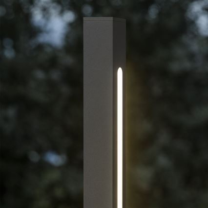 Ideal Lux - LED Außenleuchte JEDI LED/7W/230V 40 cm CRI 90 IP65 Anthrazit