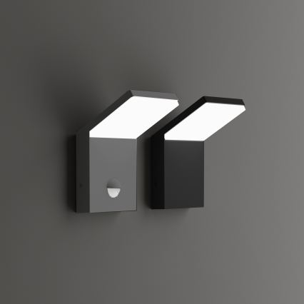 Ideal Lux - STYLE LED Außenleuchte mit Sensor LED/9W/230V 4000K CRI 90 IP54 Anthrazit