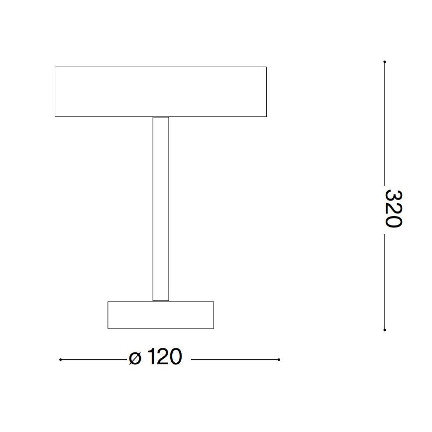 Ideal Lux - LED Touch-Außenleuchte TOFFEE LED/2W/230V 2200 mAh CRI 90 IP54 schwarz