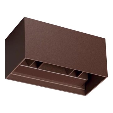 Ideal Lux - LED Außenwandleuchte ATOM LED/25W/230V CRI 90 IP54 braun