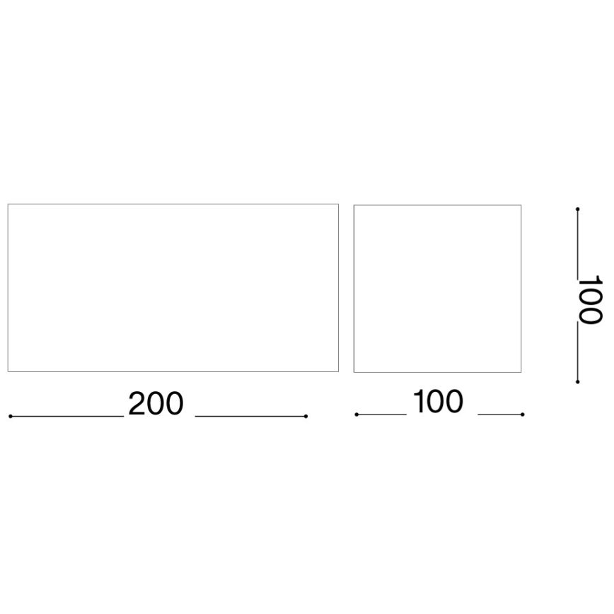 Ideal Lux - LED Außenwandleuchte ATOM LED/25W/230V CRI 90 IP54 braun