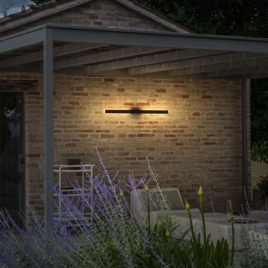 Ideal Lux - LED-Außenwandleuchte LINEA LED/23W/230V CRI 90 144 cm IP54 schwarz