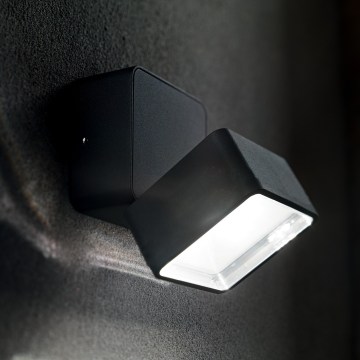 Ideal Lux - LED-Außenwandleuchte OMEGA LED/7W/230V CRI 90 IP54 braun