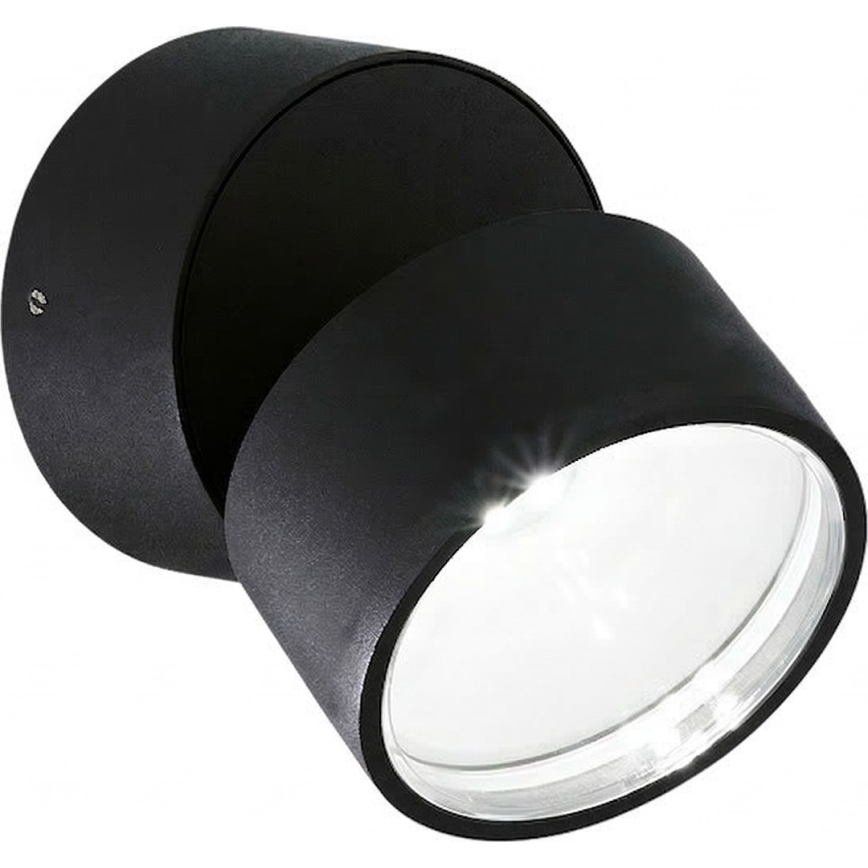 Ideal Lux - LED-Außenwandleuchte OMEGA LED/7W/230V CRI 90 IP54 schwarz