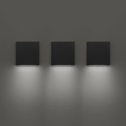 Ideal Lux - LED Außenwandleuchte POST-IT LED/3W/12V CRI 90 schwarz