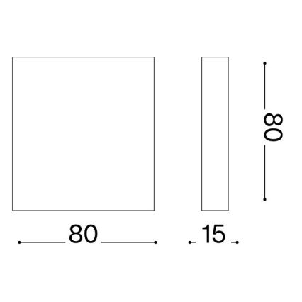 Ideal Lux - LED Außenwandleuchte POST-IT LED/3W/12V CRI 90 weiß