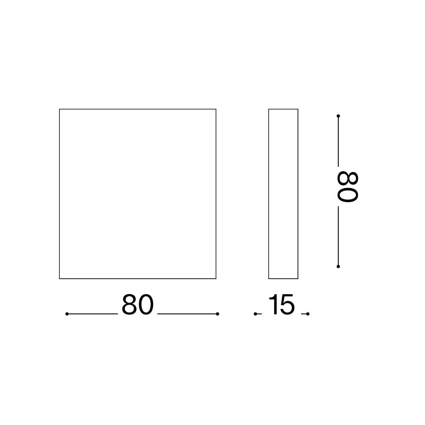 Ideal Lux - LED Außenwandleuchte POST-IT LED/3W/12V CRI 90 weiß