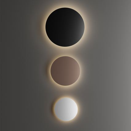 Ideal Lux - LED-Außenwandleuchte PUNTO LED/16W/230V CRI 90 Ø 30 cm IP54 braun